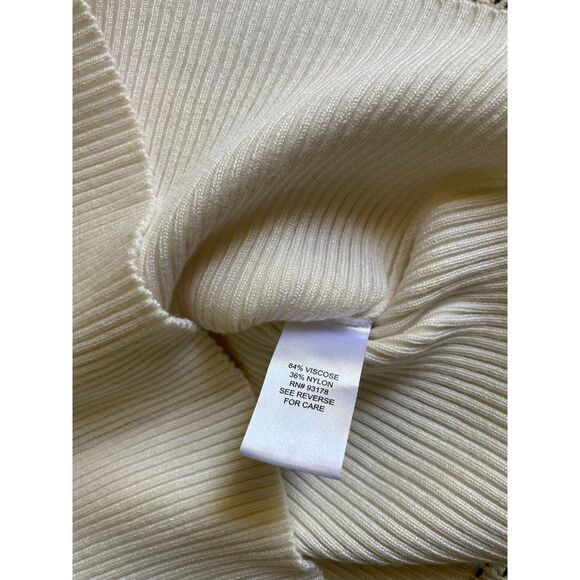 Truth By Republic Crewneck Sweater Viscose Blend Short Sleeve Women’s Sz M - Picture 5 of 5